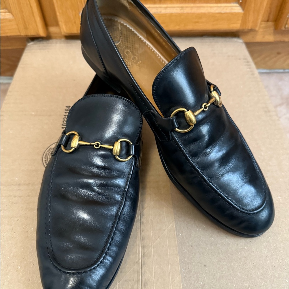 Gucci classic loafers 8 1/2 black excellencet cond taken care of - Picture 15 of 16